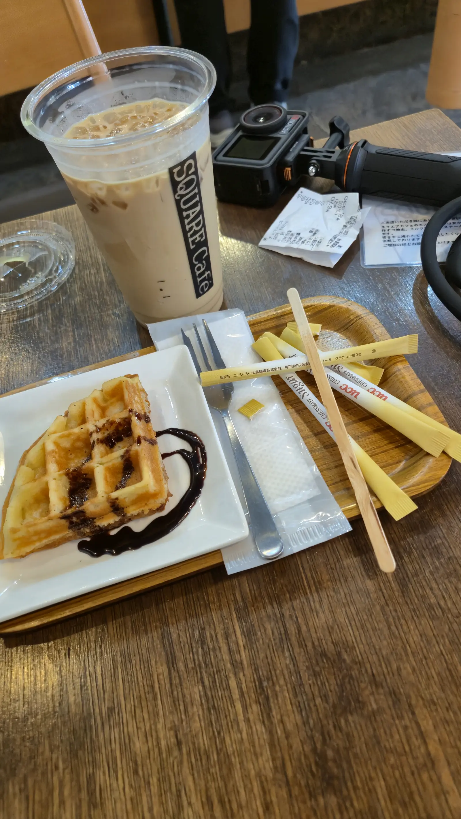 gauffre et café
